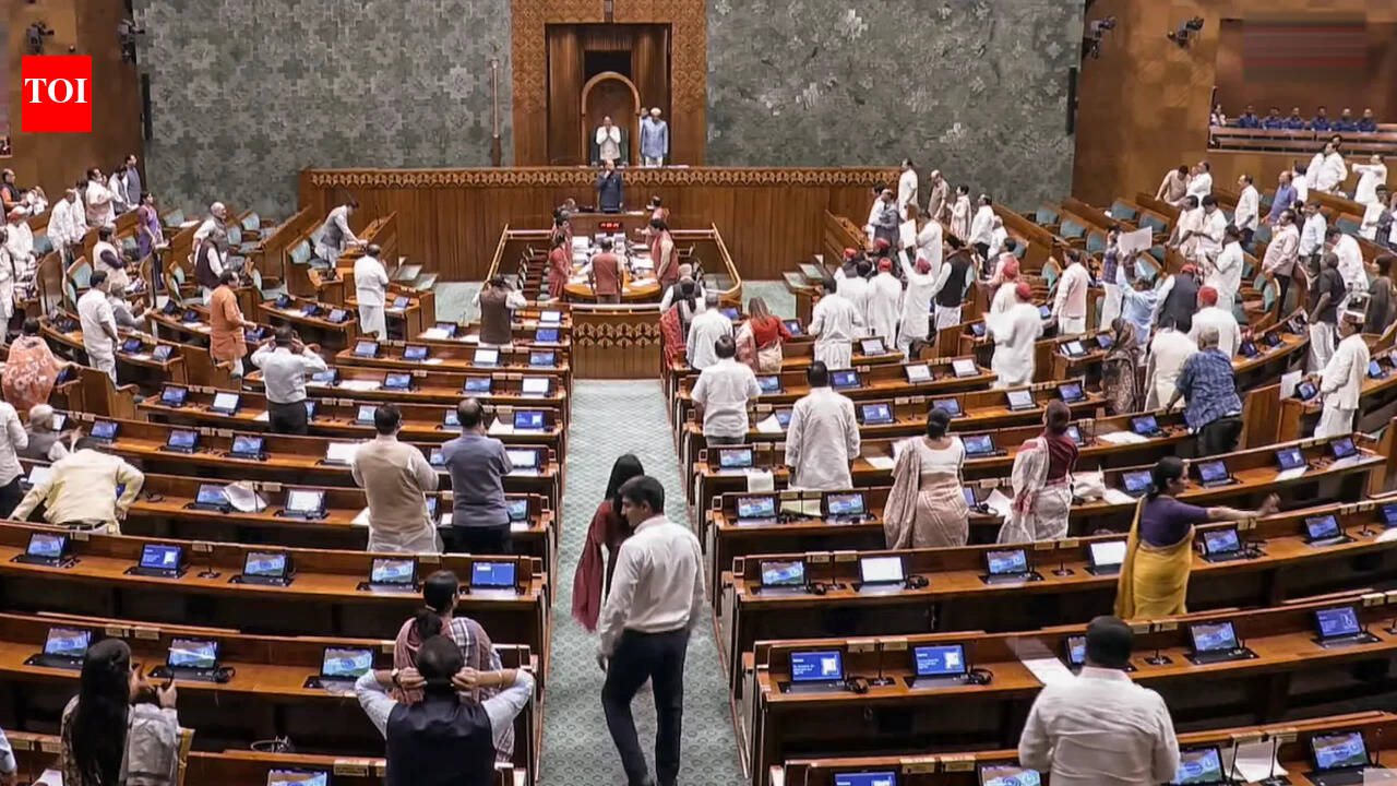 Amid disruption, Lok Sabha passes 2 more bills sans debate