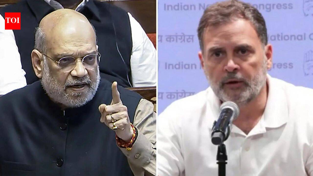 'Will take notes & respond': Amit Shah 'ready to debate' in Parliament; Rahul says 'minister has no courage'