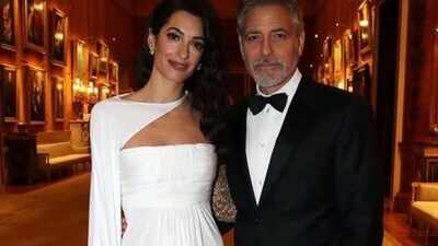 George Clooney and Amal Clooney make a rare appearance with their twins in Italy at a fundraising event
