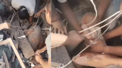 'Heard a whisper': Baby rescued from rubble 48 hours after Colombia earthquake – video