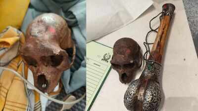 'Monkey skull' found hidden in passenger's hand baggage at Delhi airport