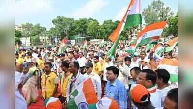 Thousands of people take part in Tiranga Yatra organised under ‘Har Ghar Tiranga’