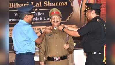 Sanskrit University VC conferred honorary Colonel rank by NCC