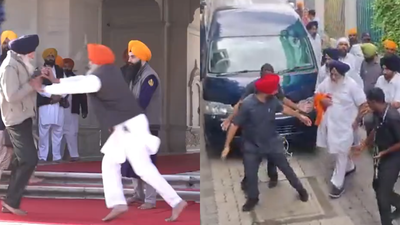 SAD president Sukhbir Badal faces 2nd murderous attack in 20 months at Maharashtra's Nanded Gurdwara