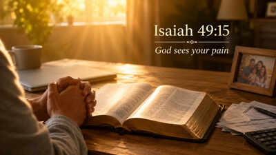 Dealing with money, family or work stress? Isaiah 49:15 reminds you that God sees your pain - Bible Quote Of The Today