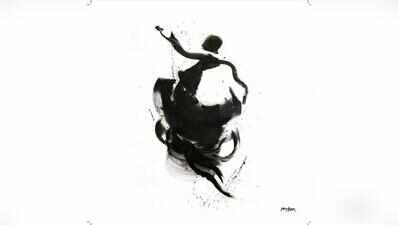 When brush strokes turn dance into calligraphy