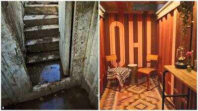 Couple uncover hidden Second World War bomb shelter in garden during £780,000 Canterbury home renovation and transform it into a glitzy bar