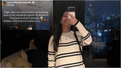 'Holiday with 2 sets of clothes it is': Mom-to-be Samantha Ruth Prabhu shares new holiday look