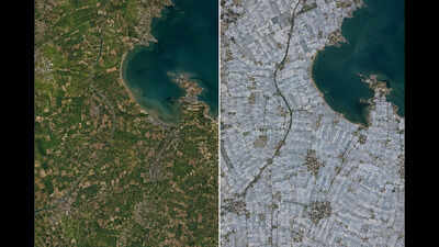China, 1987–2024: NASA images show more than 820 square kilometres of farmland transformed by the world’s largest cluster of plastic greenhouses