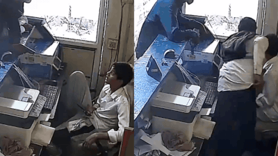 ‘Don’t make noise’: Masked men storm Noida cyber cafe worker at gunpoint, flee with Rs 80,000; watch