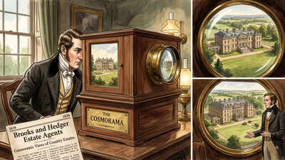 In 1830s, real estate agents used Cosmorama gallery to give wealthy 'virtual walkthrough' of fancy mansions; here's how technology worked
