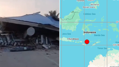 7.7 magnitude earthquake strikes off the coast of Indonesia