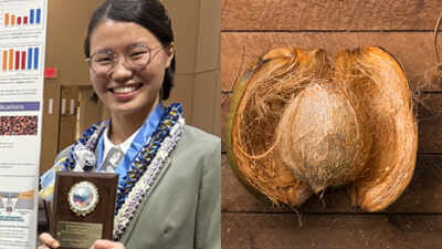 Meet Vera Wang, the Hawaii high school senior who built a coconut-based ocean filter as a sophomore; two years later, she found fungi in coconut husks that can biodegrade plastic and sunscreen