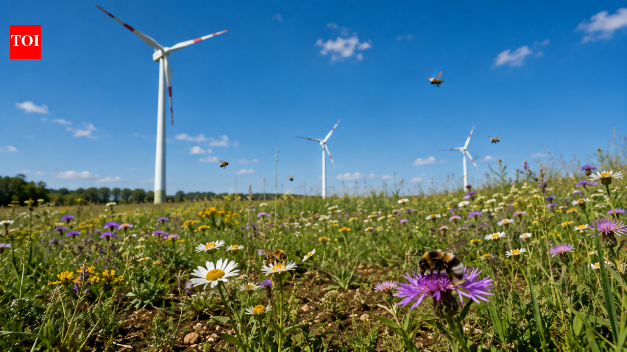 The ground beneath Poland's wind turbines became nesting grounds for wild bees