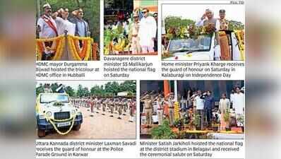 Patriotism, parades & promises mark 80th Independence Day across North Karnataka