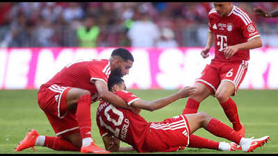 Major scare: Jamal Musiala suddenly collapses mid-game just minutes after scoring, Bayern star rush to help