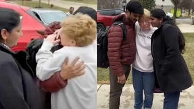 American woman can’t hold back tears as Indian neighbours leave for India - video melts hearts online