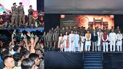Largest-ever military pipe band display marks 80 years of India’s Independence
