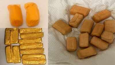 Myanmar couple from Bangkok held with Rs 2.65 cr worth smuggled gold at Chennai airport