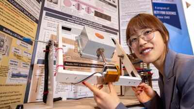 San Diego's Leanne Fan, 18, built a device to simulate microgravity and tested red light on injured flatworms; tissue regeneration sped up by 95.2%, helping her win $80,000