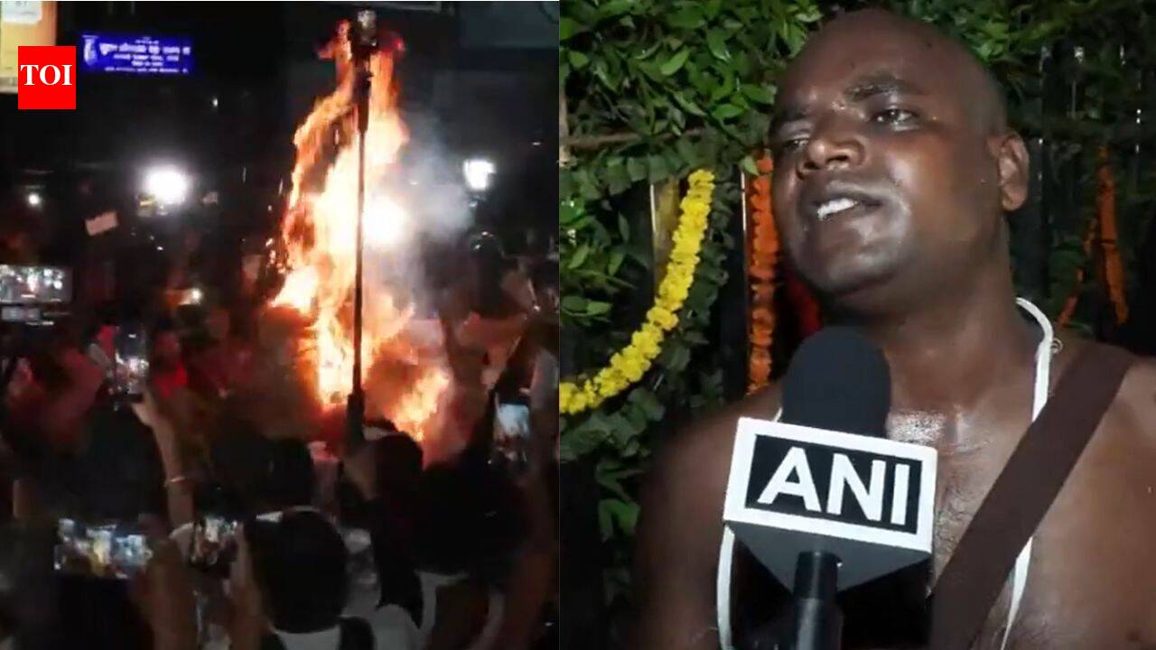 'They are as good as dead': Jharkhand protester shaves head for CM Soren, Rahul Gandhi's 'last rites'