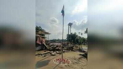 Floods shatter lives, but spirit endures as Nepali Khuti  villagers keep the Tiranga waving high