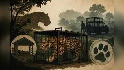 Leopard seen hunting stray dog in Pune’s Lohegaon, eight months after big cat caught at airport
