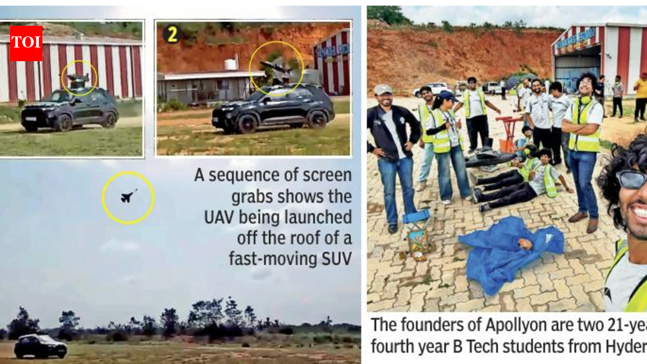 Hostel startup Apollyon launches jet UAV from moving car