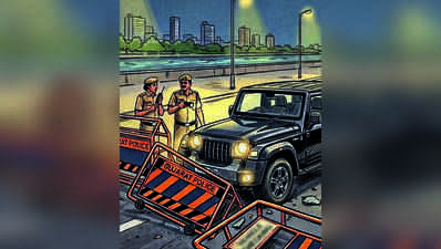 Ahmedabad: Drunk SUV driver hits police barricades, riverfront wall