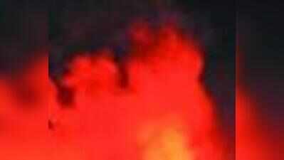 Karnataka bus catches fire, passengers & crew safe