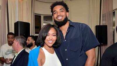Karl Anthony Towns and Jordyn Woods are married after six years together in star studded Malibu wedding