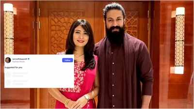 'Toxic' star Yash has over 14 million social media followers, but follows only wife Radhika Pandit
