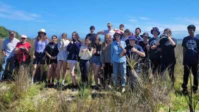 In 1997, a New Zealand teacher began planting a windswept coastal paddock with Year 9 students; 29 years later, 12,425 plants have turned it into native habitat