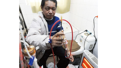 In 2013, a Chinese man who could no longer afford dialysis built his own dialysis machine and survived on it for 13 years