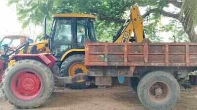 Four vehicles involved in illegal sand mining seized in Krishnagiri, probe on
