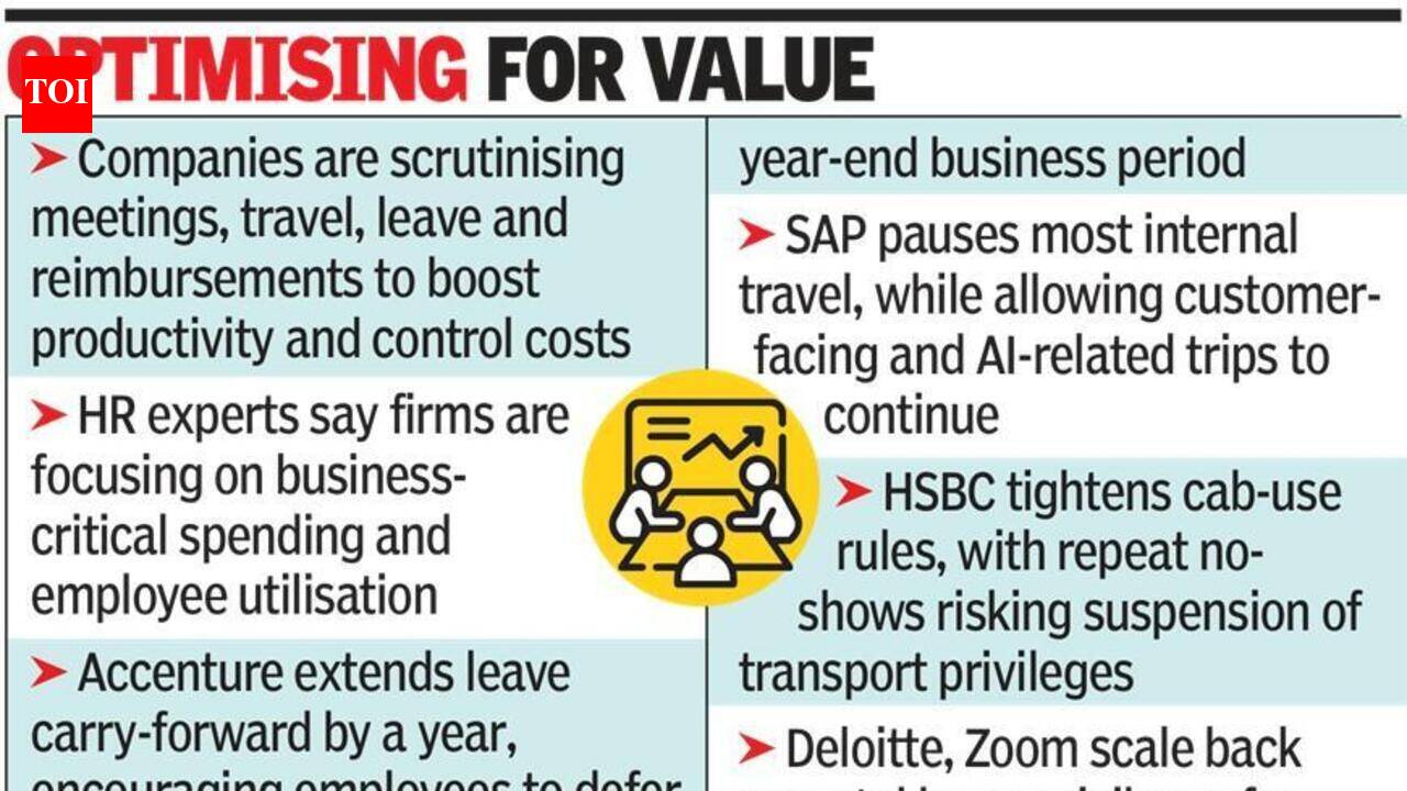 Companies tighten employee perks amid cost, productivity push