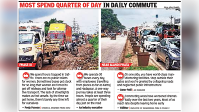 Three hours just to cross Chakan: Manufacturing hub’s crumbling infra stalls industries & strands commuters