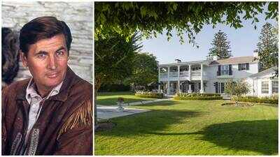 Fess Parker once lived in this 1934 Santa Barbara mansion and Julia Child filmed 13 TV episodes there; the 3-acre estate is now asking $21.95 million