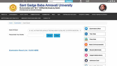 SGBAU Summer results 2026: Check B.E., B.Tech, M.B.A., L.L.B. and M.Sc. results here