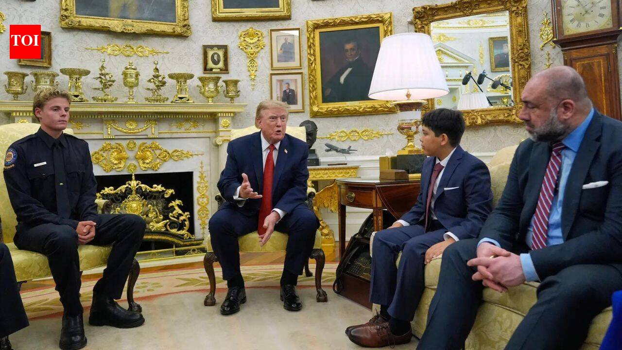'What you did was incredible': Trump meets California lifeguard and boy he rescued