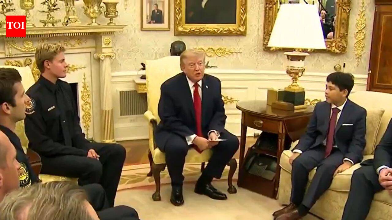 “I wouldn’t, probably help you”: President Donald Trump tells 10-year-old rescued by teen lifeguard he “wouldn’t” have risked his life to save him