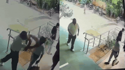 Delhi University PhD scholar booked for slapping professor; CCTV captures attack