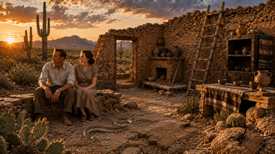 In 1934, an Arizona couple began married life in a roofless pueblo with snakes and scorpions. 11 years later, their story took an unexpected turn