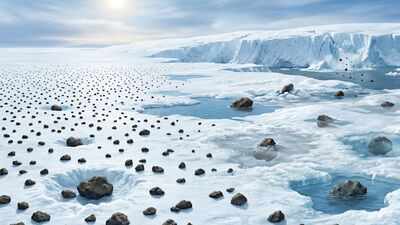 Antarctica holds more than 60% of the world’s meteorites, but warming could make thousands disappear into the ice