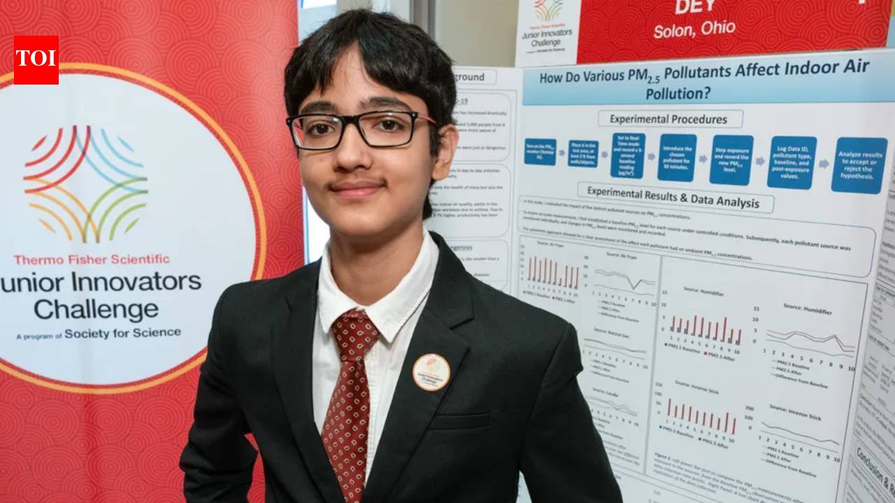 Meet Ohio eighth-grader Archishman Dey who tested 5 household sources; incense produced most PM2.5