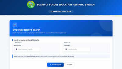 Haryana Board admit card 2026 out for Model Sanskriti, PM Shri and Chief Minister Excellence school selection exam; download here