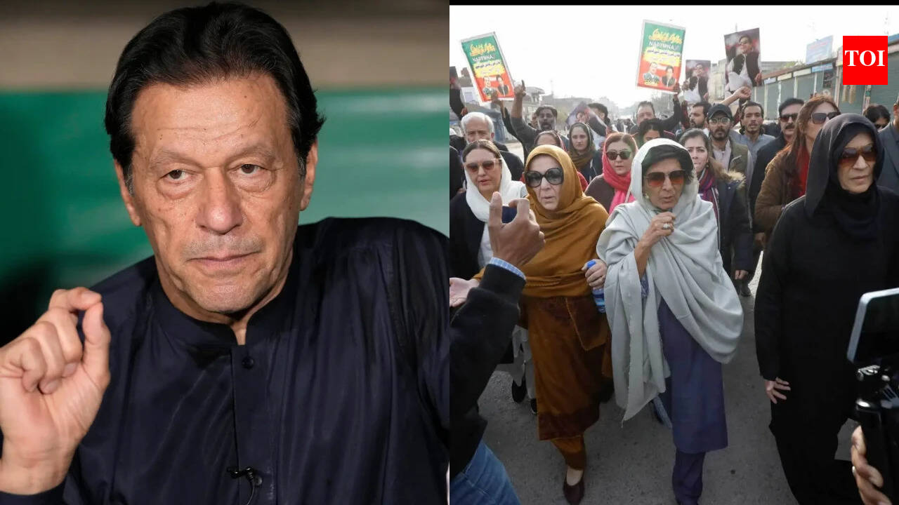 Imran Khan's sister meets him after 9 months as Pakistan SC orders hospital  transfer for jailed ex-PM - The Times of India
