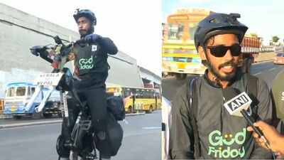 1 wheel, 11,000km, 1 mission: Kerala cyclist rides towards Nepal to spread anti-drug message