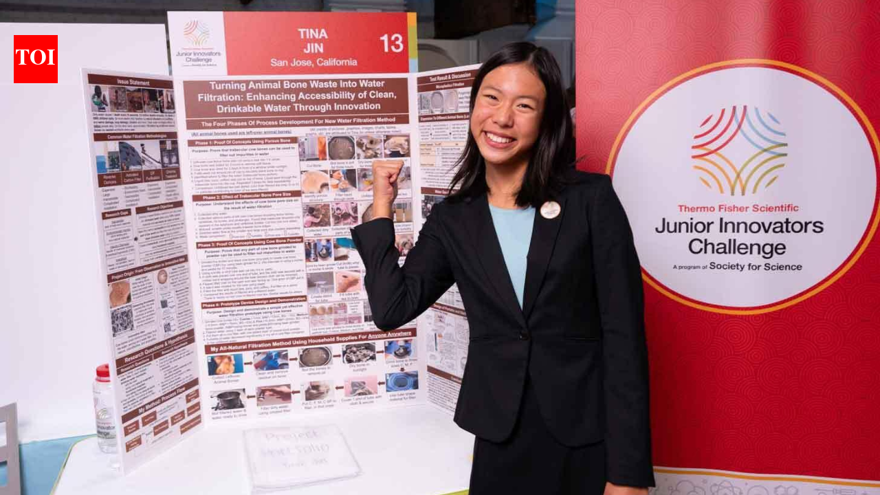 Meet Tina Jin, 15-year-old who turned animal bones into a water-cleaning material