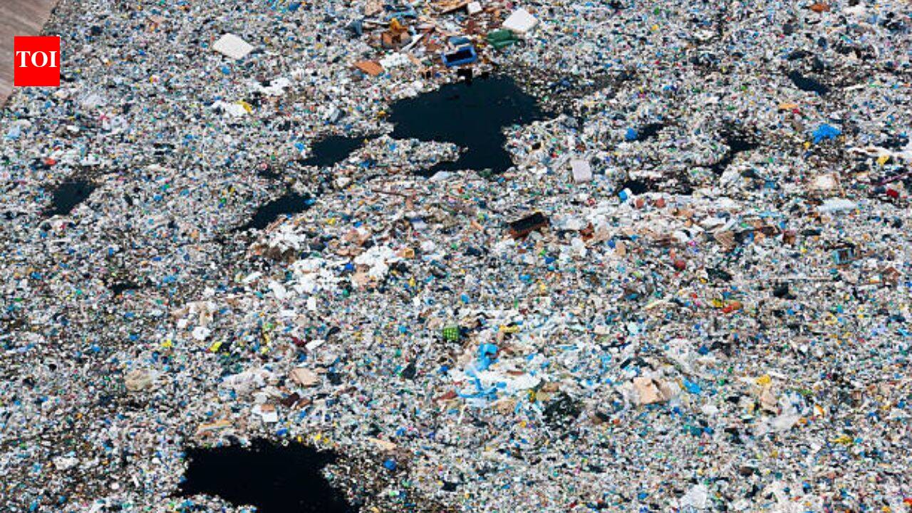 A rotating 'garbage island' spreads over 1.6 million sq km in the Pacific with 50 kilograms of plastic per square kilometre